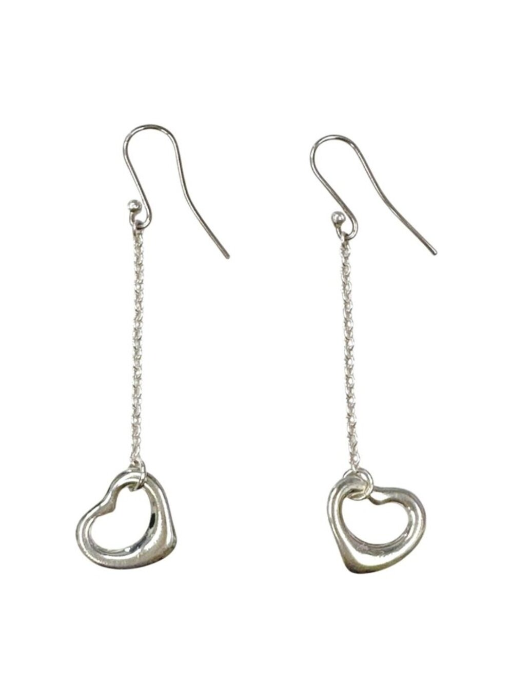 Tiffany & Co Swinging Earrings Open Heart Swing Silver